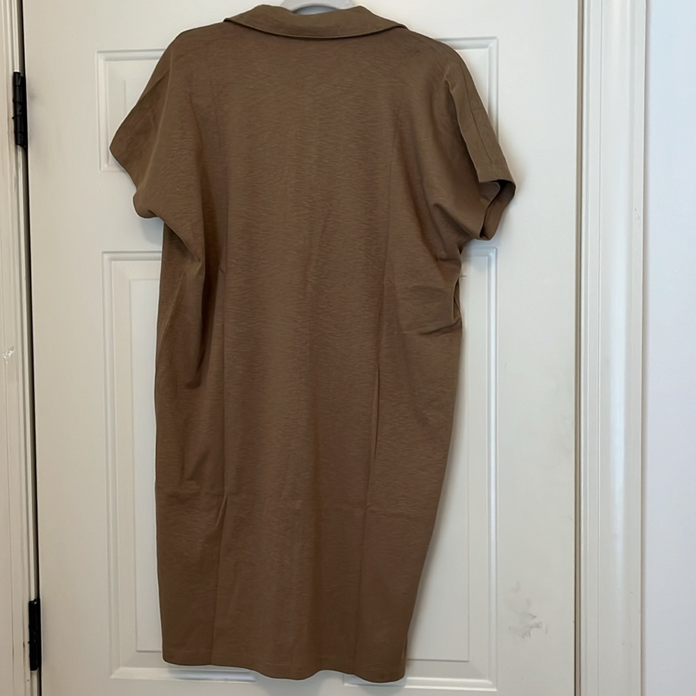Banana Republic Whiskey COLLARED KNIT MINI DRESS/NWT/M - Picture 3 of 10